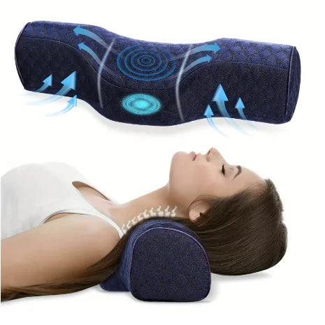 Memory Foam Neck Pillow | Cervical Support, Breathable Cover Memory Foam Pillow QXL