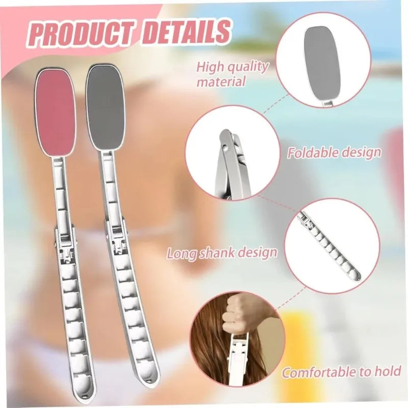 Foldable Long Handle Back Lotion & Self-Tanner Applicator Back Lotion Applicator QXL