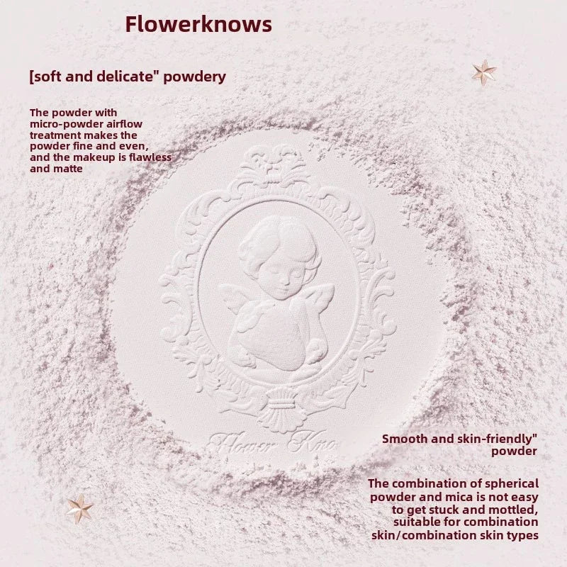 Flower Knows Strawberry Cupid Mineral Pressed Powder Foundation Pressed Powder Foundation QXL