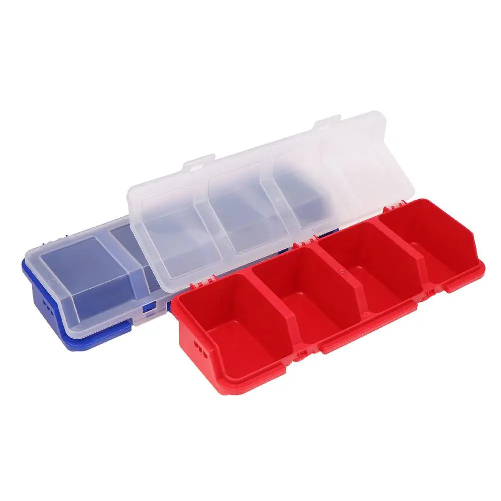 Multi-Compartment Plastic Storage Box for Screws & Hardware Parts Storage Box QXL