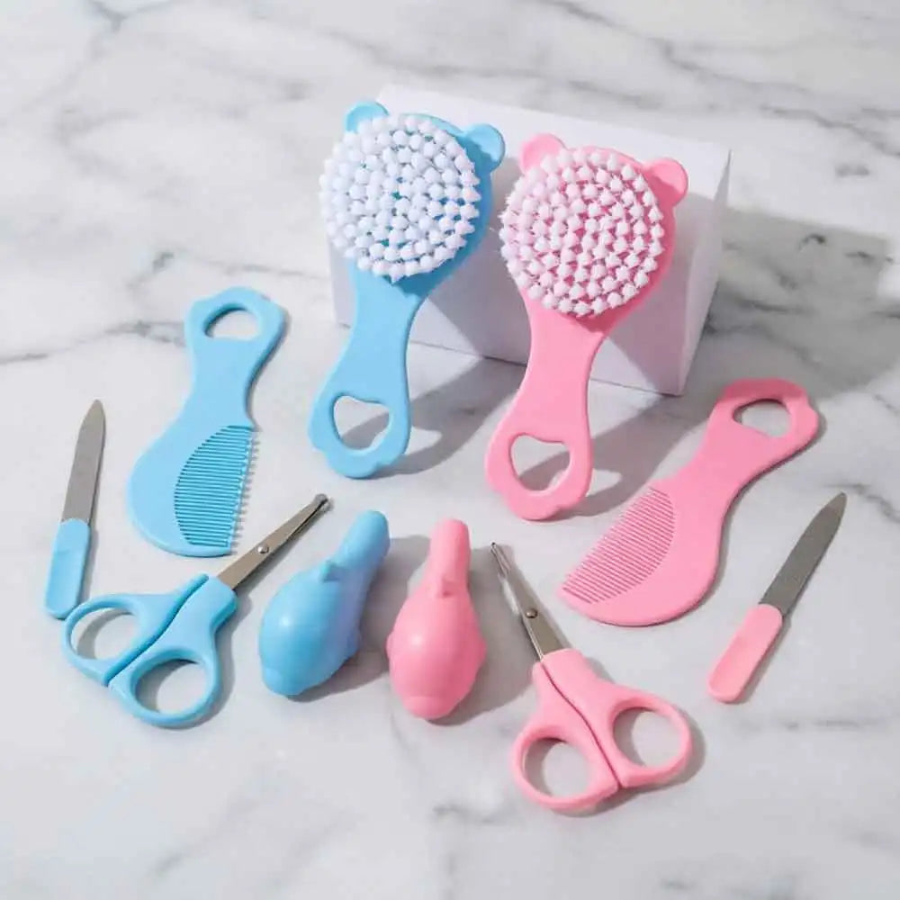 5-Piece Baby Grooming Kit – Soft Brush, Comb & Nail Set Baby Grooming Kit QXL