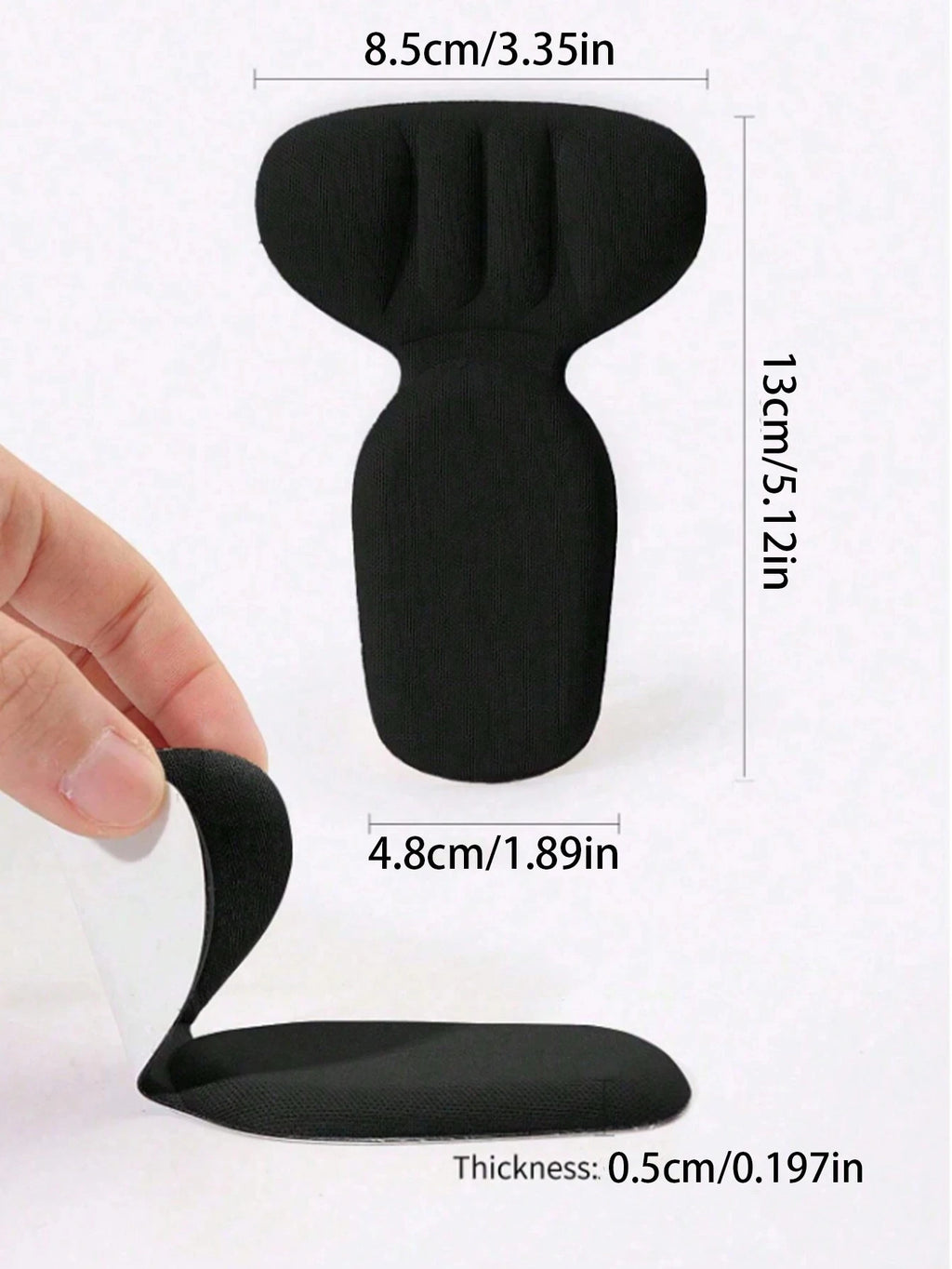 Heel Cushion Half Insoles | Anti-Slip Shoe Fit Stickers Heel Cushion Insoles QXL
