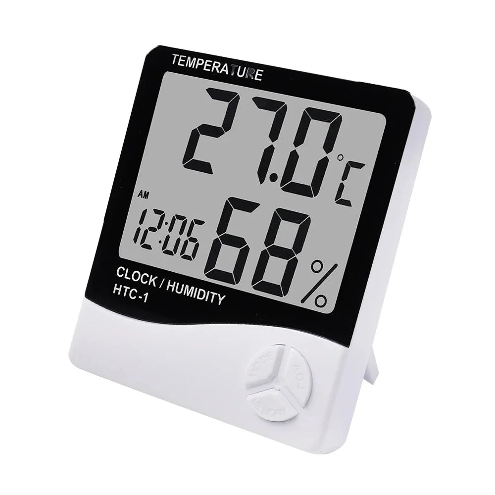 LCD Hygrometer Thermometer HTC-1 HTC-2 | Digital Weather Station Hygrometer Thermometer QXL