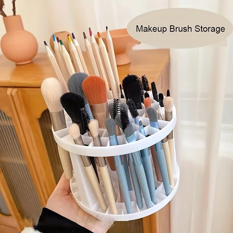 Large Capacity Makeup Brush Holder & Desktop Organizer Makeup Brush Holder QXL