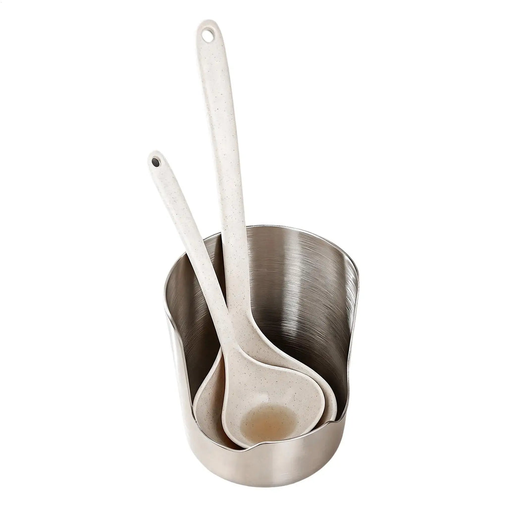 Stainless Steel Spoon Holder & Pot Lid Organizer | Kitchen Rack Kitchen Utensil Holder QXL