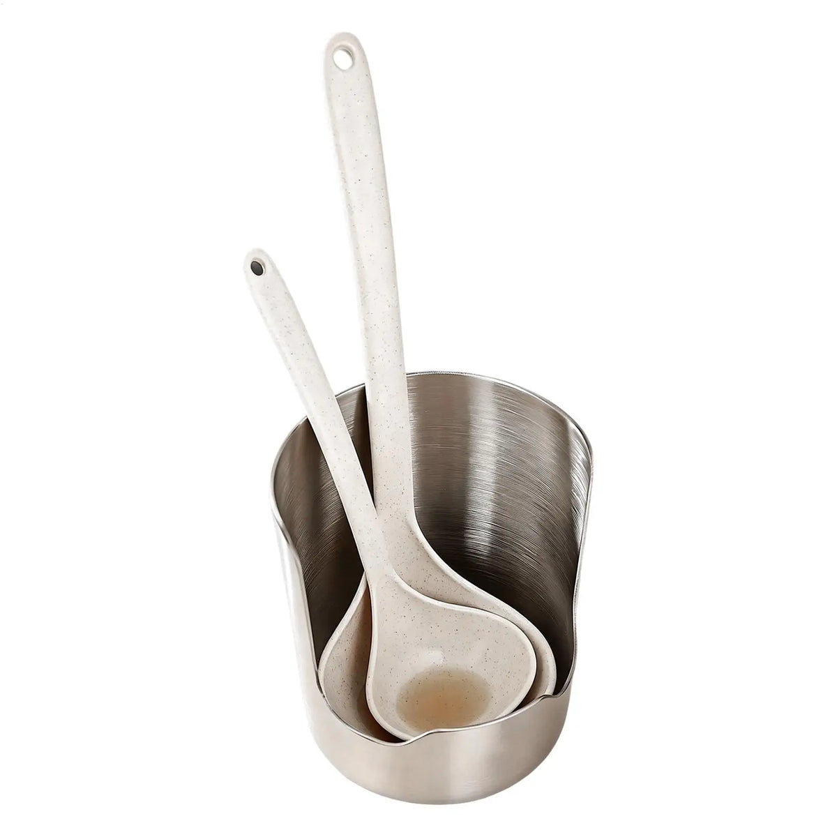 Stainless Steel Spoon Holder & Pot Lid Organizer | Kitchen Rack Kitchen Utensil Holder QXL