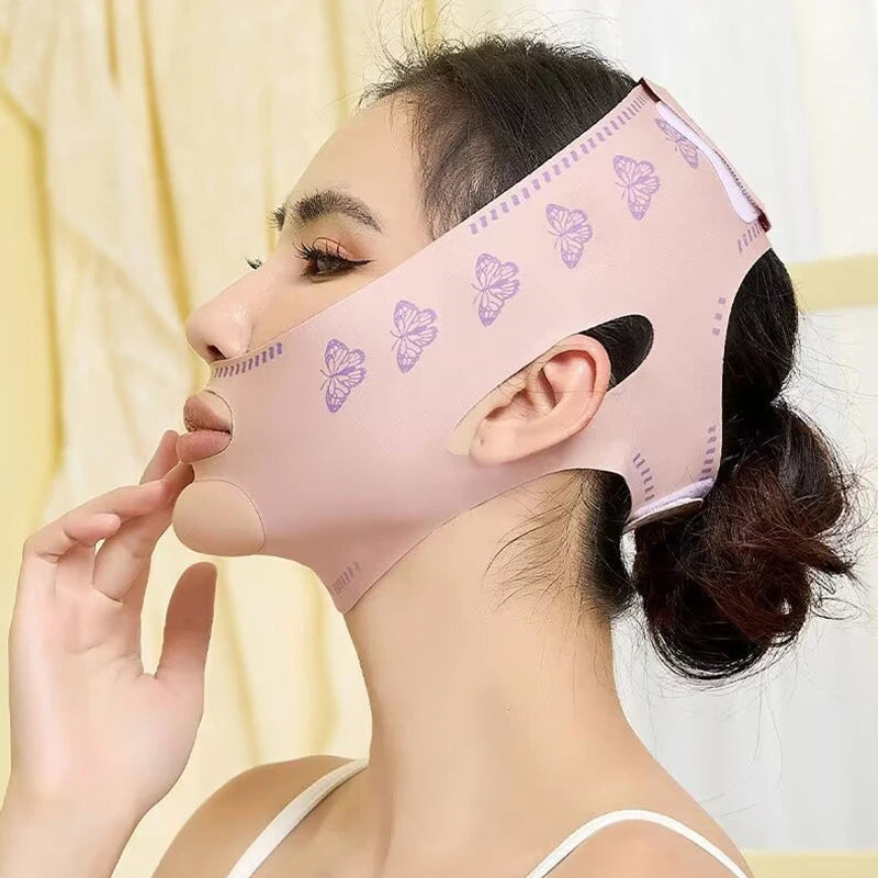V-Line Face Lifting Band | Chin & Cheek Contouring Wrap Face Lifting Band QXL onesize