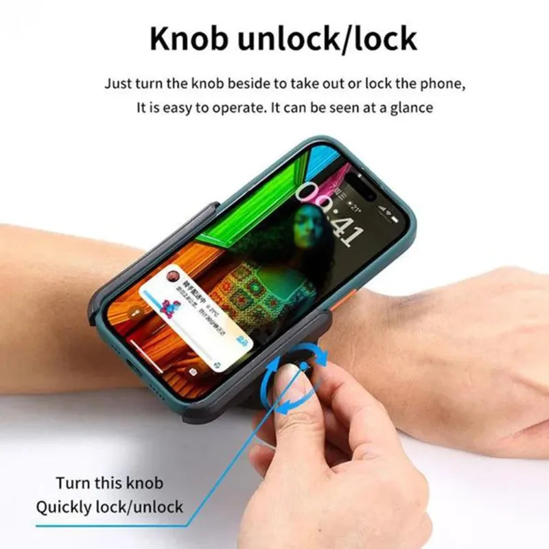 360° Rotatable Sports Wristband Phone Holder | Running Armband Sports Phone Armband QXL