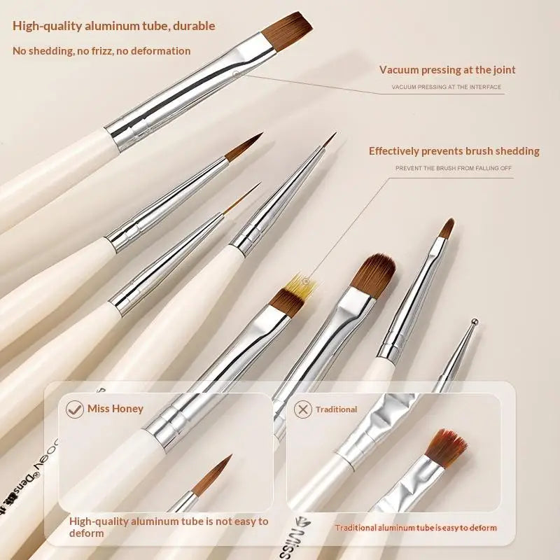 Nail Art Liner Brush | UV Gel 3D Carving & Line Drawing Pen Nail Art Brush QXL