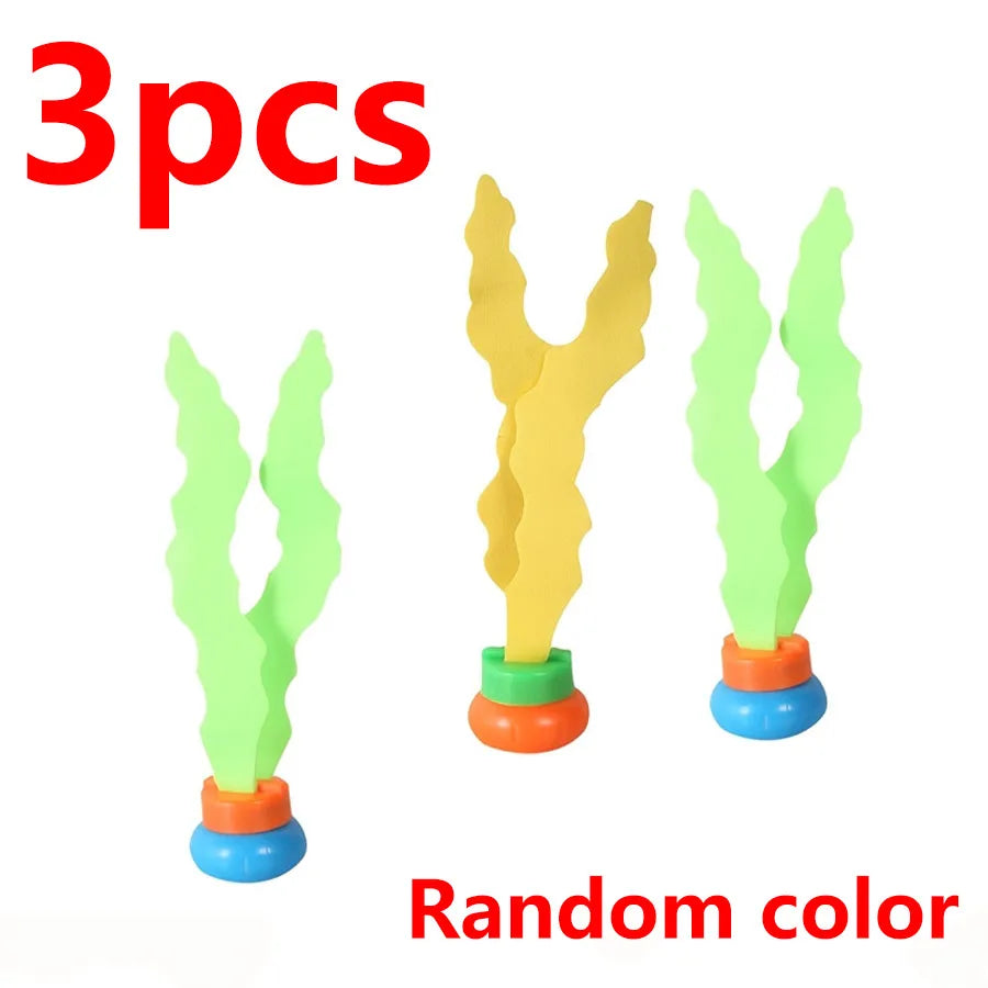 Kids Underwater Diving Seaweed Toys | Pool Training Set 1–6 PCS Pool Diving Toy QXL 3Pc-M