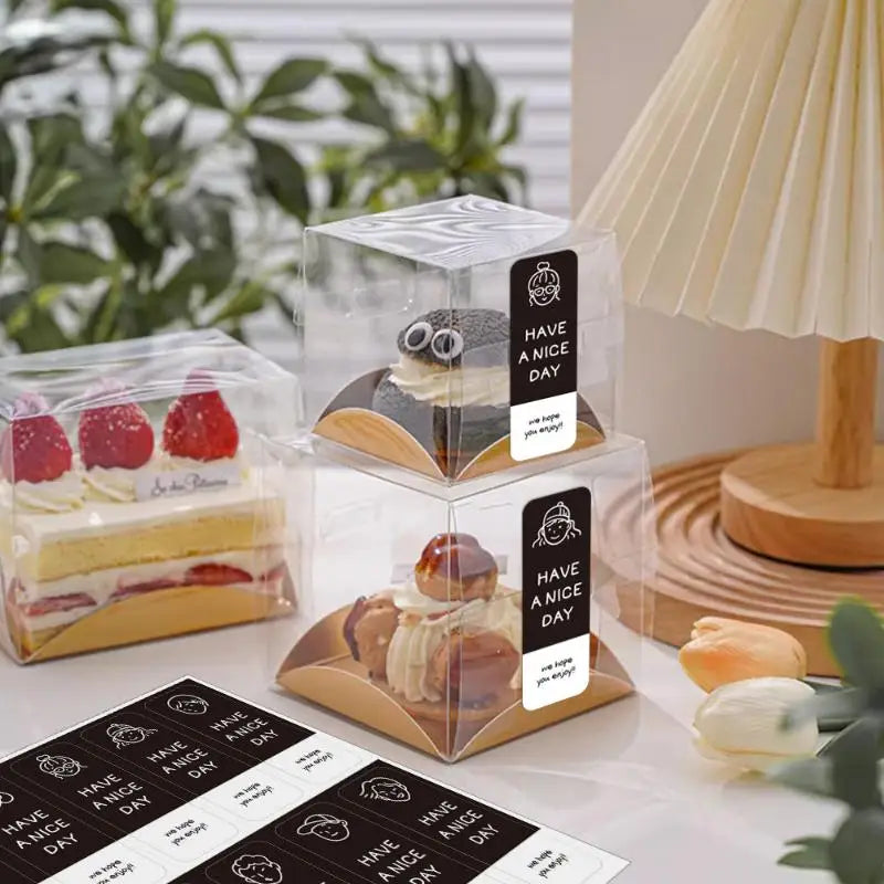 10-Pack Milk Tea Thank You Seal Labels | Self-Adhesive Stickers Decorative Seal Labels QXL