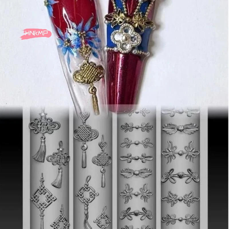 3D Silicone Nail Art Mold – Butterfly, Flower & Bow Design Nail Art Mold QXL