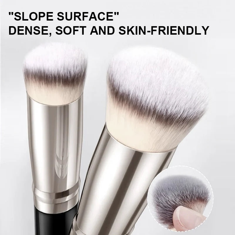 Angled Foundation & Concealer Brush – Synthetic Contour Tool Makeup Brush QXL
