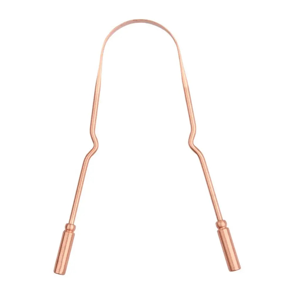 Pure Copper Tongue Scraper | Fresh Breath Oral Hygiene Tool Tongue Scraper QXL 1