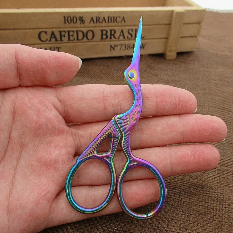 Stainless Steel Eyebrow & Nose Hair Scissors | Safety Tip Grooming Scissors QXL