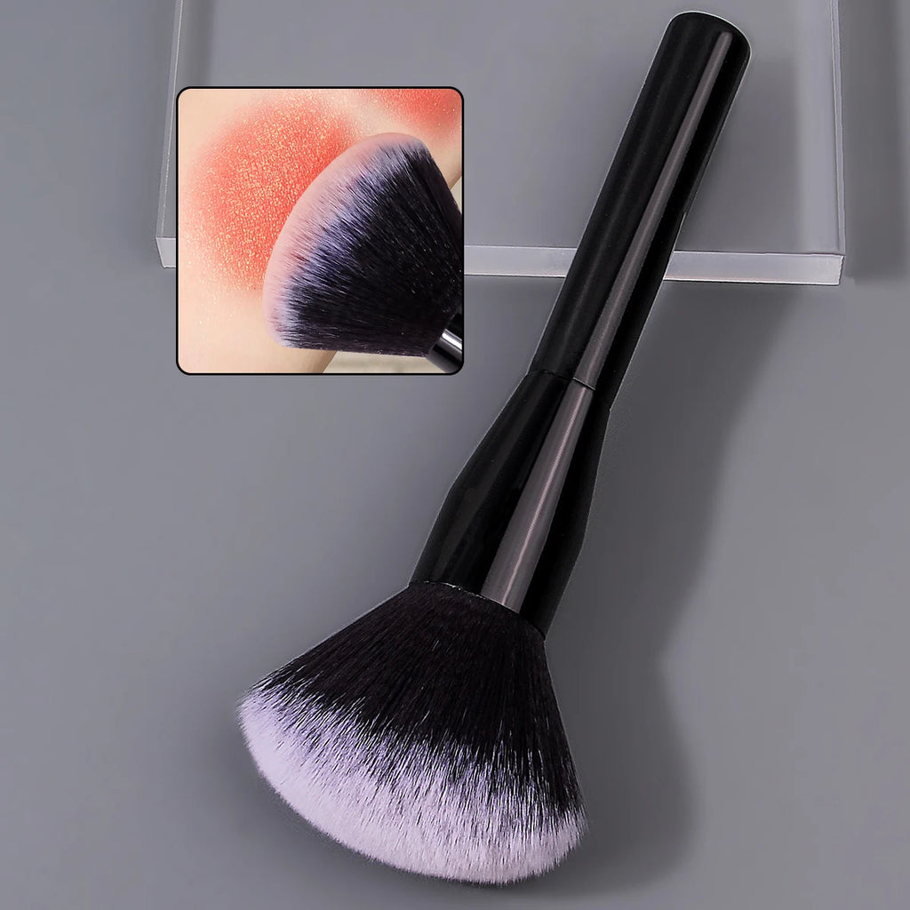 KOSSHOW Extra-Large Fluffy Powder Setting Brush – Wood Handle Powder Setting Brush QXL