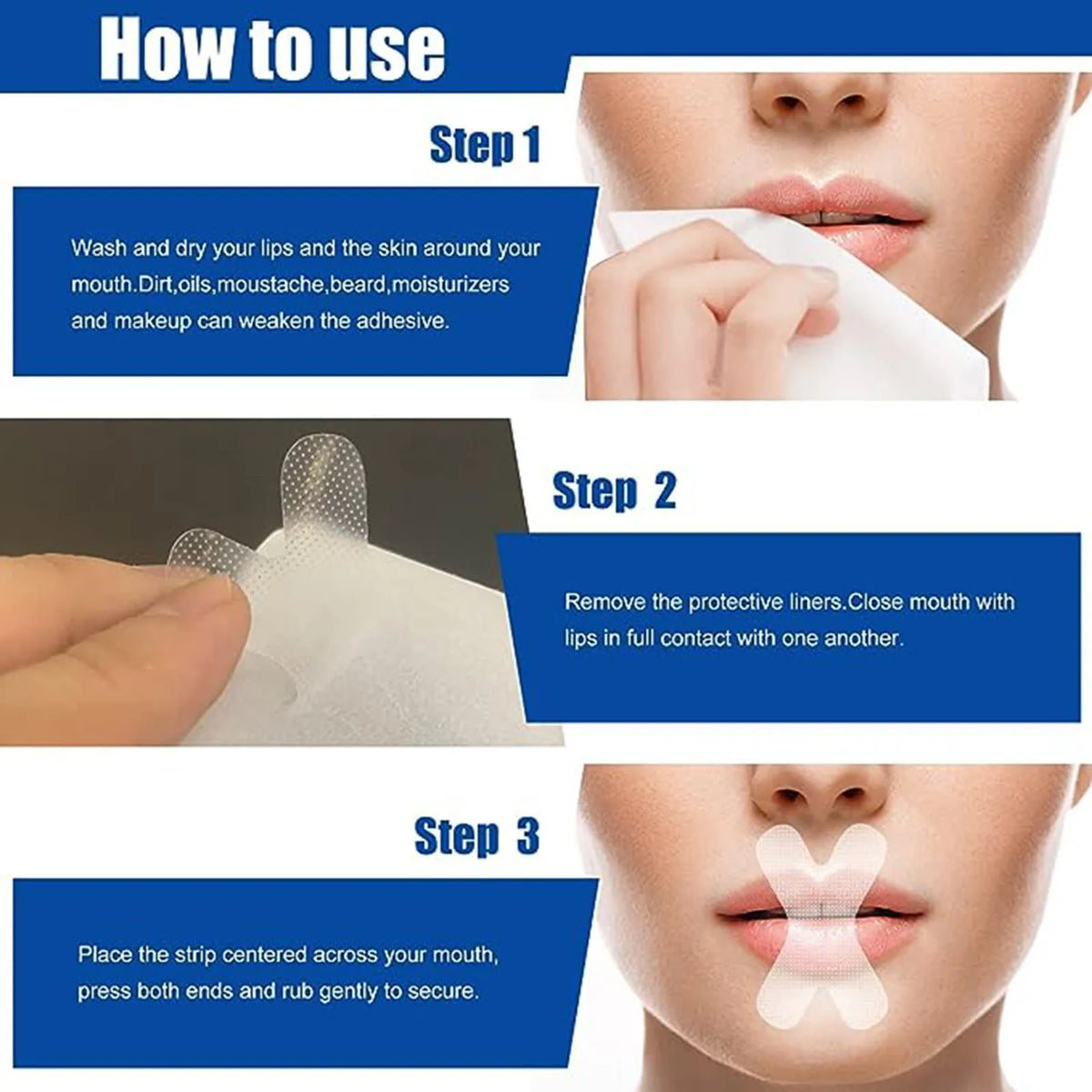 Mouth Tape & Nasal Strips for Quieter, Better Sleep Sleep Breathing Strips QXL