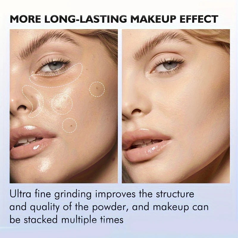 Long-Lasting Face Setting Powder | Oil Control Matte Finish Face Setting Powder QXL