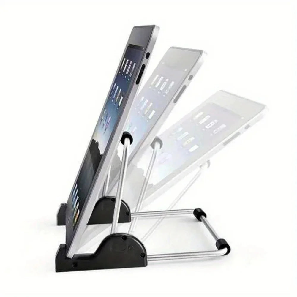 Foldable Aluminum Tablet Stand | Adjustable iPad & Laptop Holder Tablet Stand QXL