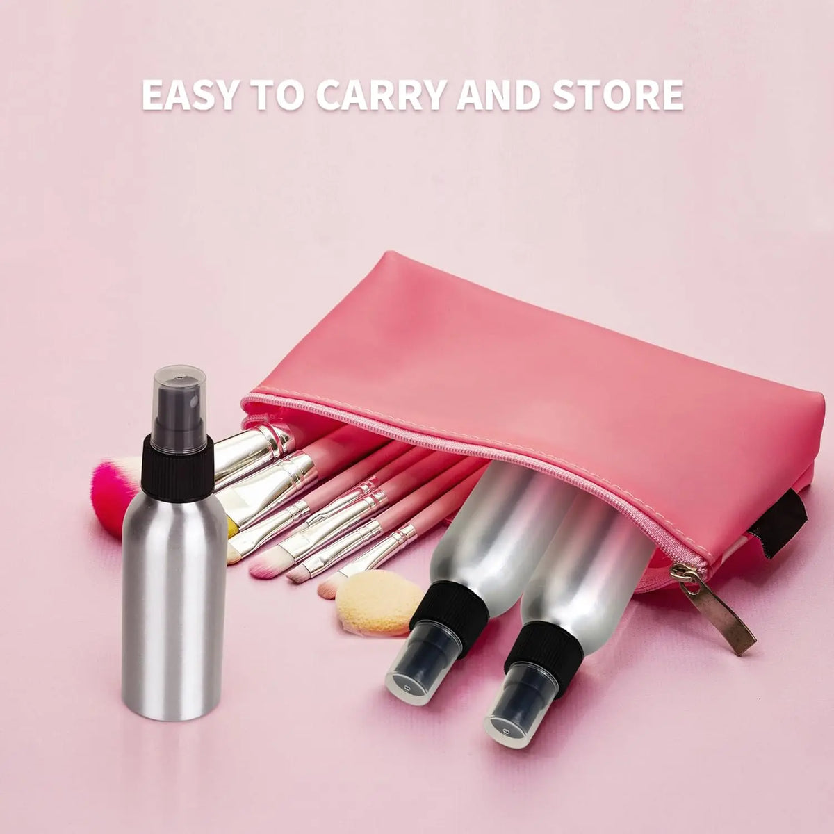 Aluminum Fine Mist Spray Bottle 30–120ml | Travel Perfume Refillable Spray Bottle QXL