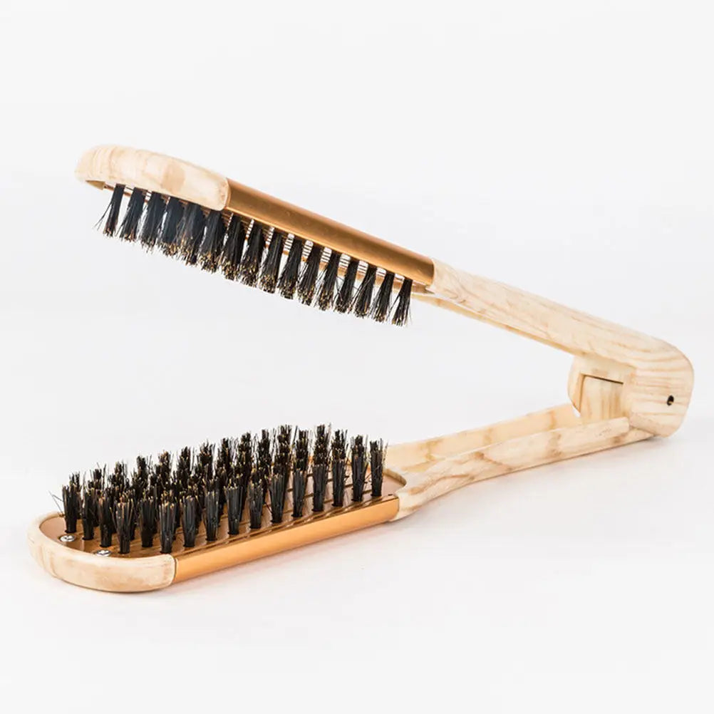V-Shape Hair Straightening Comb | Manual Styling Tool for Women Hair Straightening Comb QXL Default Title