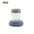 Soap Dispensing Dish Brush | Push-Button Kitchen Scrubber Soap Dispensing Brush QXL 1Pc