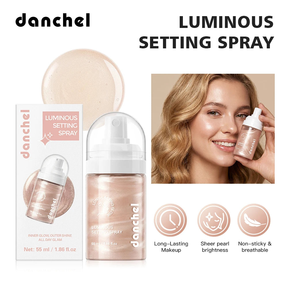 Luminous Setting Spray | Dewy Glow & Long-Lasting Hydration Makeup Setting Spray QXL