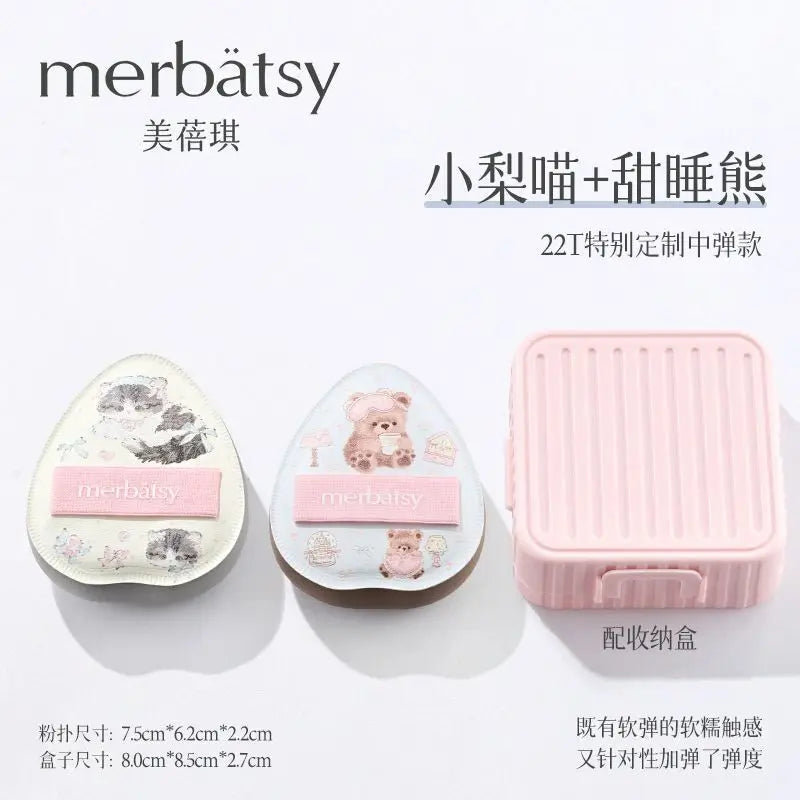 Marshmallow Powder Puff | Large Soft Foundation Sponge Makeup Powder Puff QXL Cats and Bears