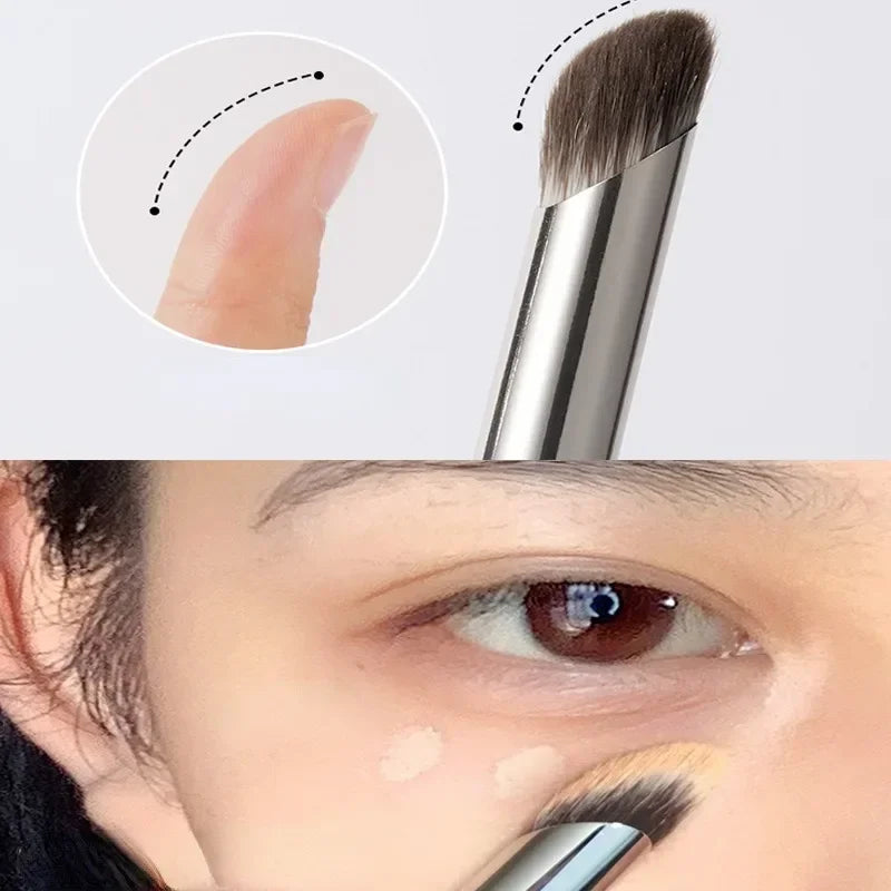 Precision Concealer & Nose Shadow Brush | Soft Fluffy Smudge Concealer Makeup Brush QXL