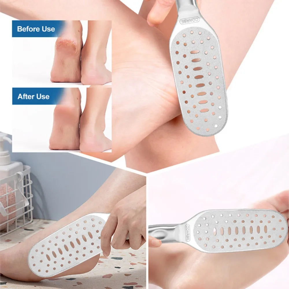 Dual-Sided Stainless Steel Foot File | Callus Remover Foot File Rasp QXL