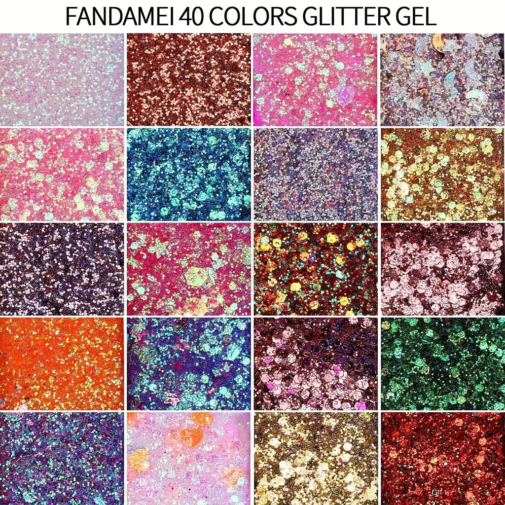 40-Color Eyeshadow Palette | Matte & Glitter Eye Makeup Eyeshadow Palette QXL