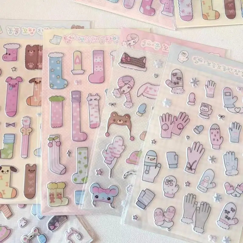 3D Foam Winter Stickers – DIY Scrapbook, Laptop & Journal DIY Craft Stickers QXL