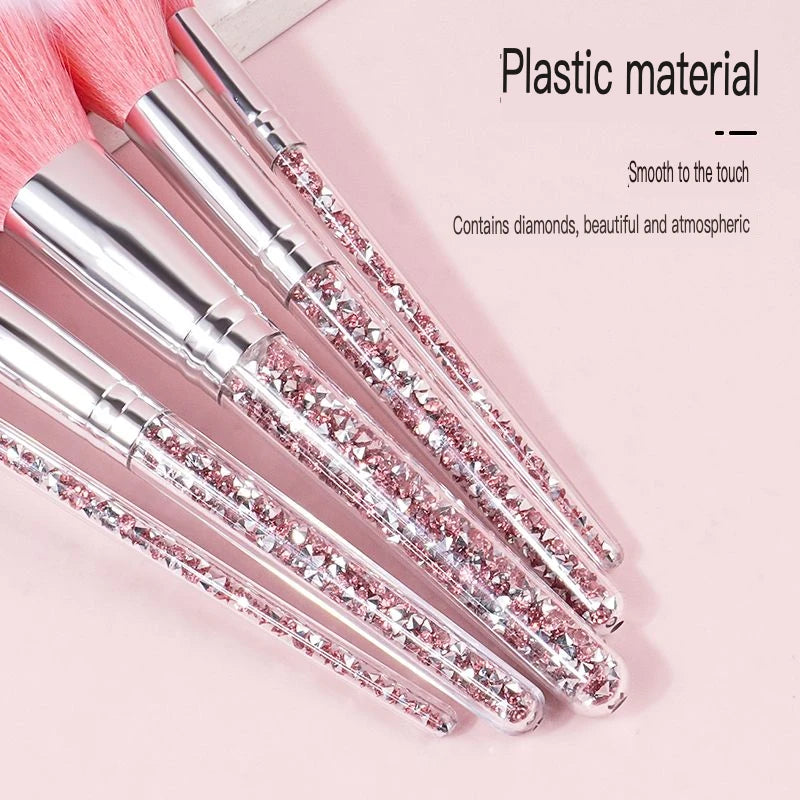 5-Piece Portable Makeup Brush Set | Eye Shadow & Powder Makeup Brush Set QXL