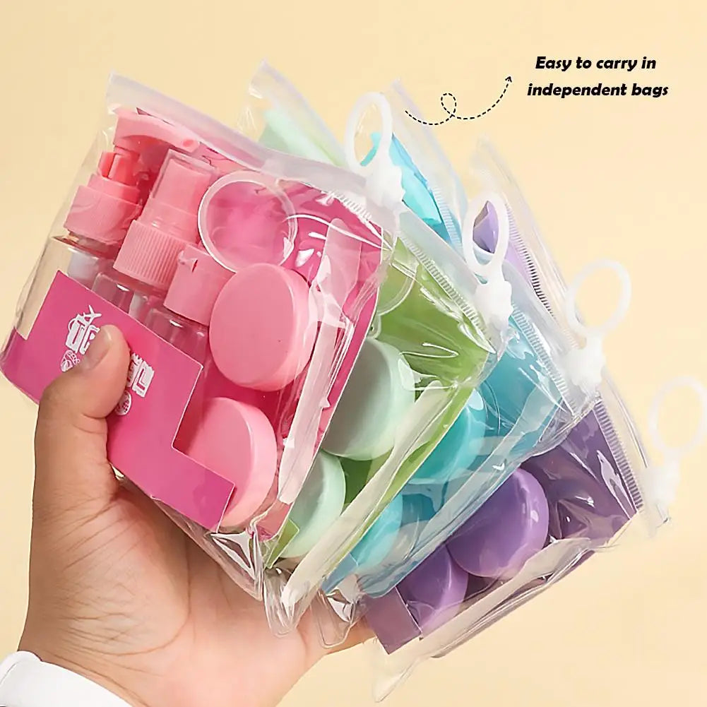 Leak-Proof Travel Bottles Kit | Clear Toiletry Containers Set Travel Bottle Set QXL