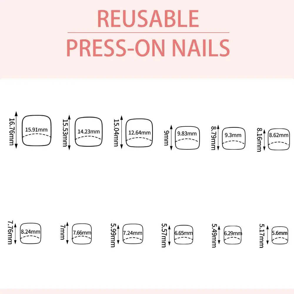 Short Square Full Cover False Toenail Tips – 96/144/288 Pcs False Toenail Tips QXL