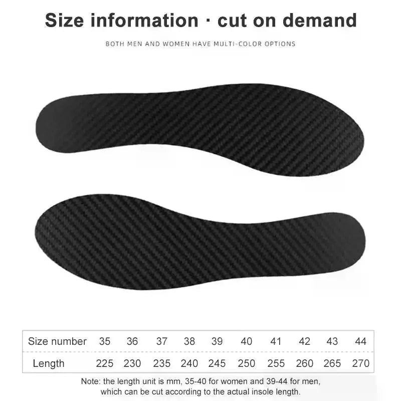 Carbon Fiber Sport Insoles | Breathable Running Shoe Inserts Sport Shoe Insoles QXL