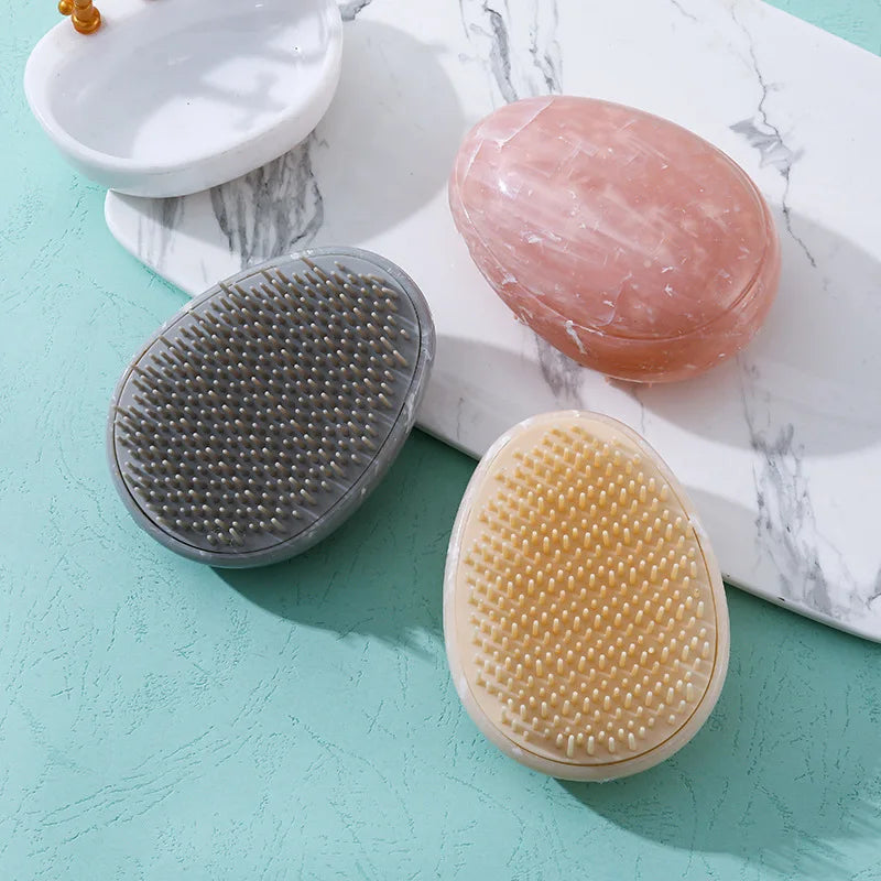 Egg-Shaped Marbling Detangling Hair Brush | Anti-Static Comb Detangling Hair Brush QXL