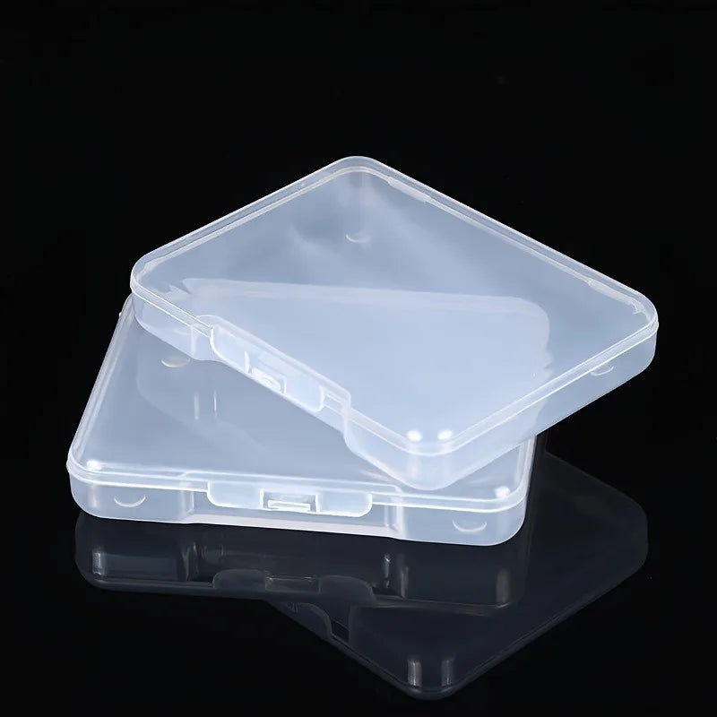 Transparent Flip-Top PP Plastic Storage Boxes | Small Items Plastic Storage Box QXL
