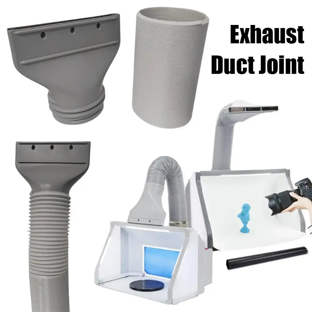 Flat Exhaust Hose Adapter for AC & Ventilation | 130–150mm Exhaust Hose Adapter QXL