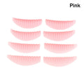 4-Pair Reusable Silicone Eyelash Lifting Pads for 3D Lash Curl Lash Lifting Pads QXL Pink