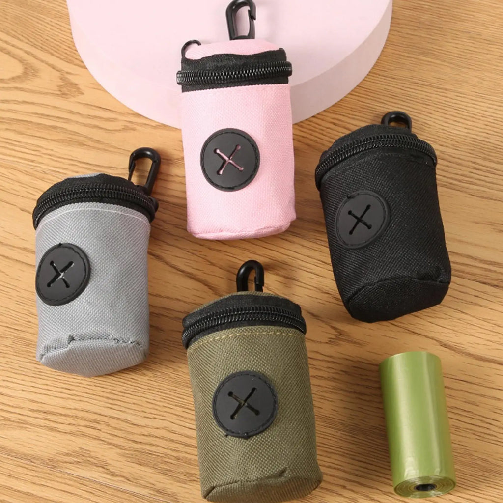 Dog Poop Bag Dispenser & Holder | Clip-On Dog Walking Dog Waste Bag Holder QXL