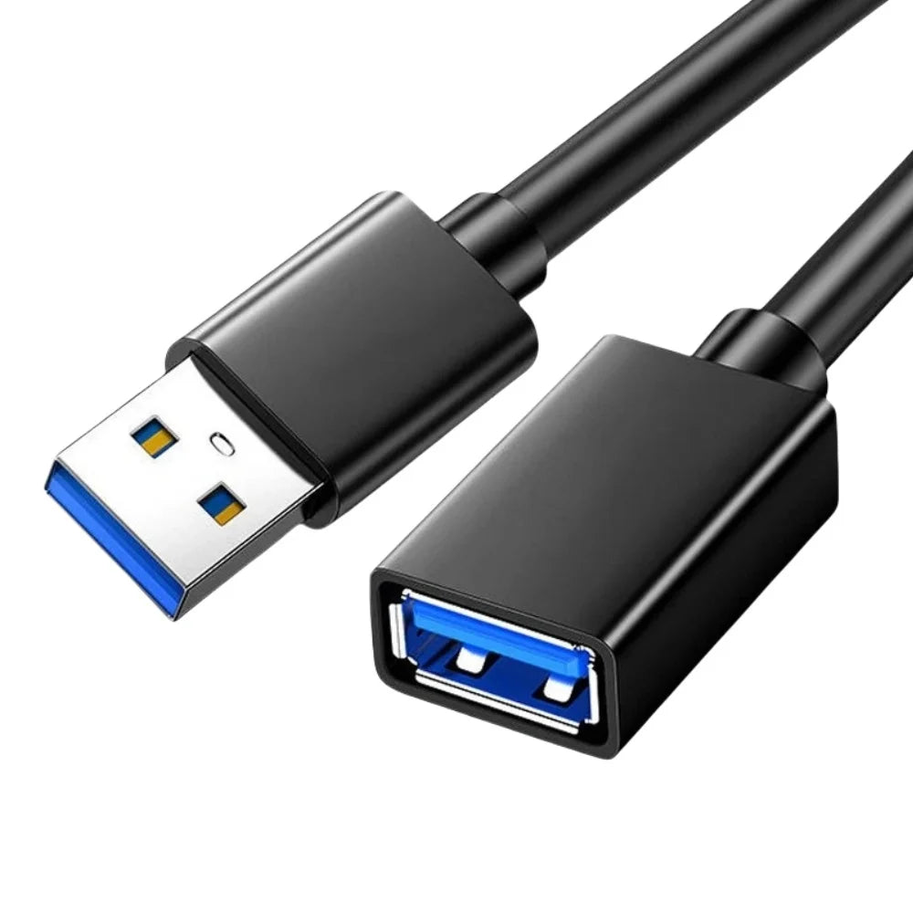 USB 3.0 Extension Cable 0.5–5M | Male to Female 5Gbps USB Extension Cable QXL black 0.5m