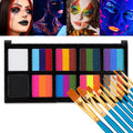 VERONNI 6-Pc SFX Makeup Kit | 26-Color Face & Body Paint SFX Makeup Kit QXL With 10 brushes