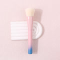 KOSSHOW Flat Contour Makeup Brush | Gradient Wooden Handle Contour Makeup Brush QXL Pink blue gradient