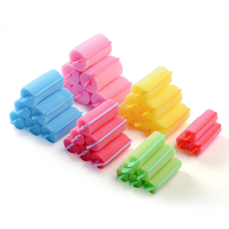 Soft Foam Hair Rollers Curlers | DIY Curls & Waves Kit Foam Hair Rollers QXL