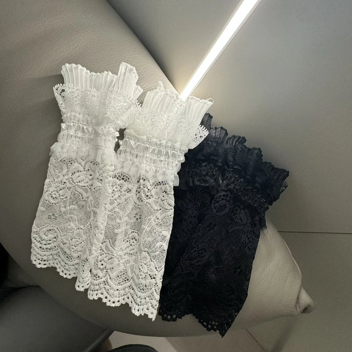 Lace Floral Wrist Covers | Stretchy Knit Arm Sleeves for Women Lace Arm Sleeves QXL
