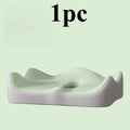 3D Memory Foam Seat Cushion | Office Chair, Car & Wheelchair Memory Foam Seat Cushion QXL green