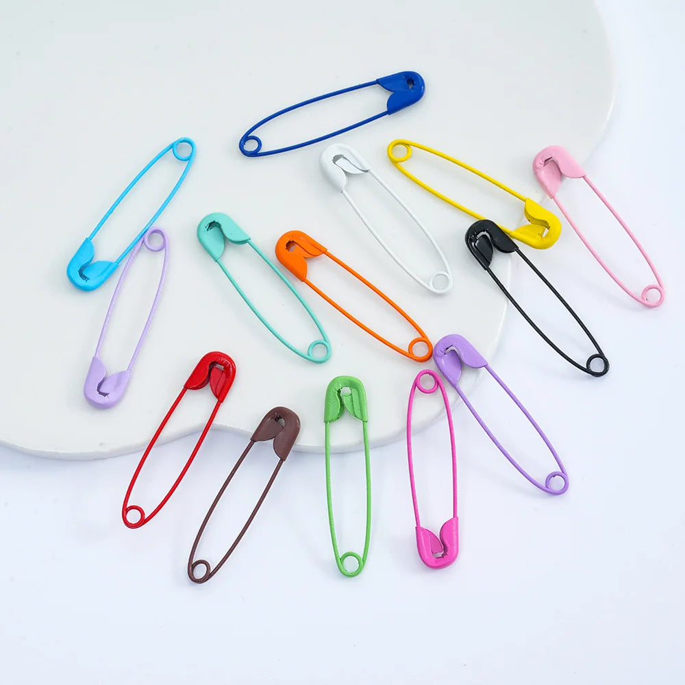 Colorful Safety Pins 10/50/100-Pack | Stainless Steel Sewing DIY Safety Pin Set QXL