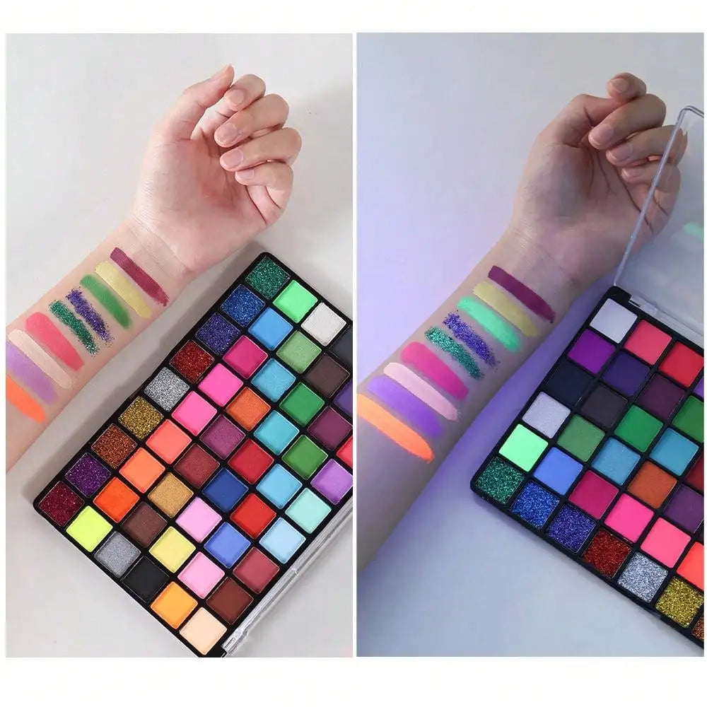 54-Color Water-Activated Face & Body Paint Palette | 58g Face & Body Paint QXL