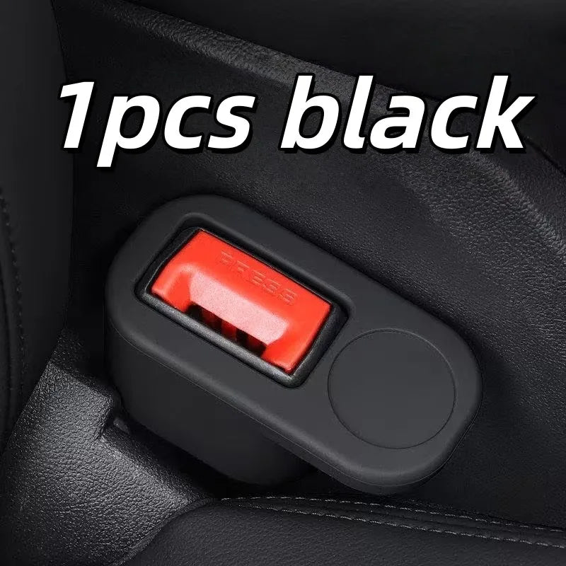 Universal Sport Seatbelt Fastener | One-Second Install Seatbelt Fastener QXL 1pcs black